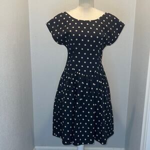 Lili’s Closet Linen Polka Dot Dress - Size 8